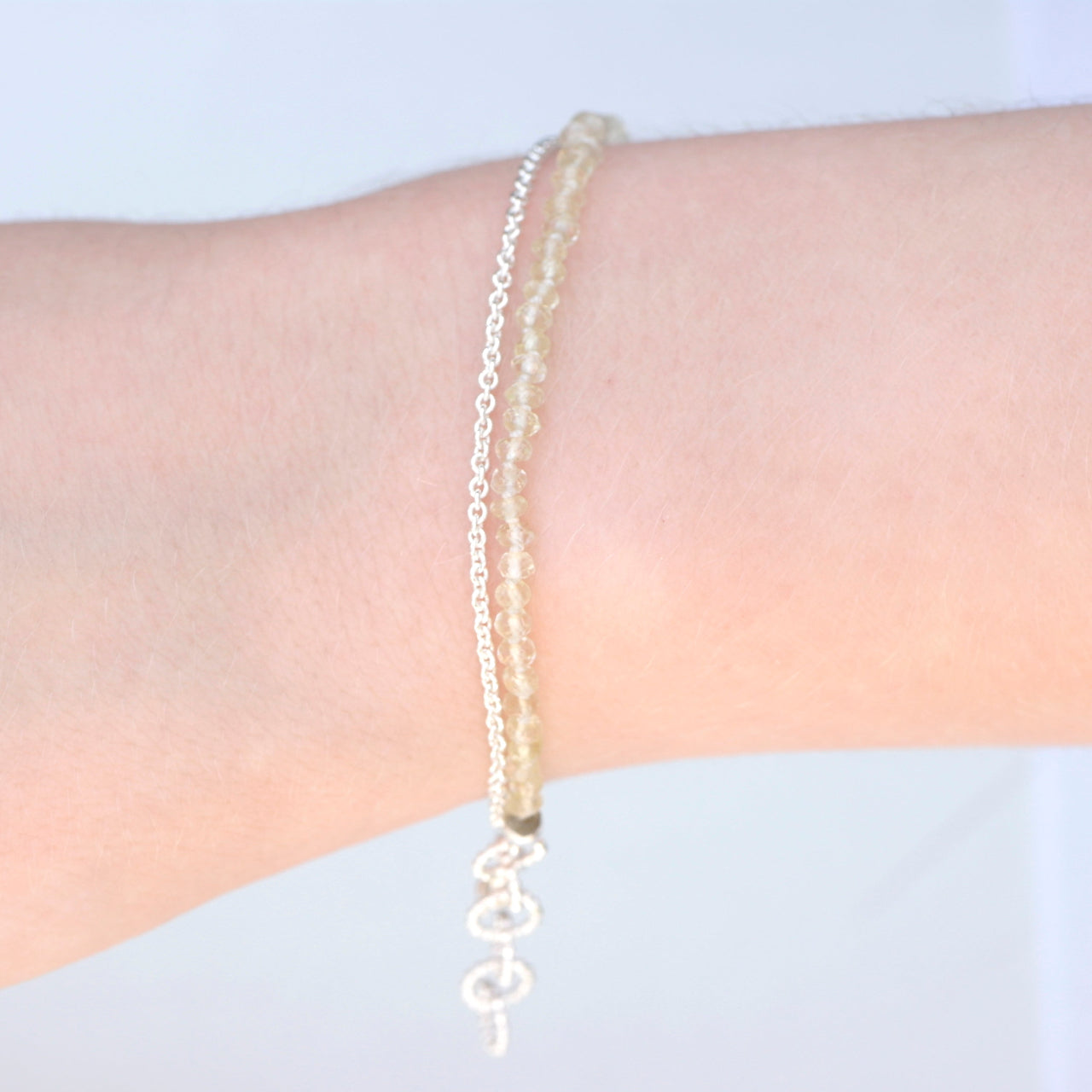 zilveren Vermeer armband met citroenkwarts