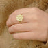 Gouden ring zeeuwse knoop met parel