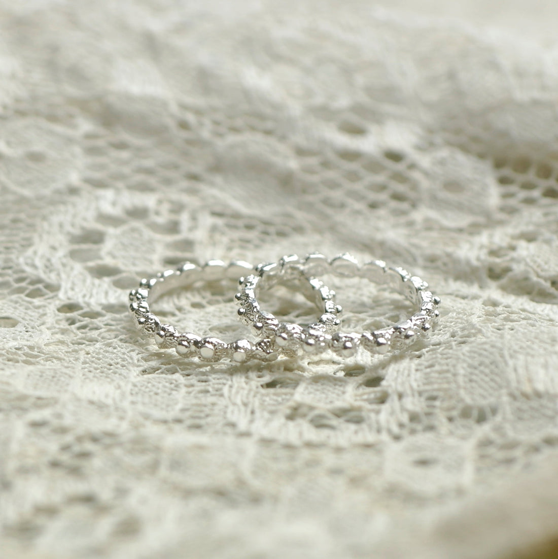 Zeeland button ring silver