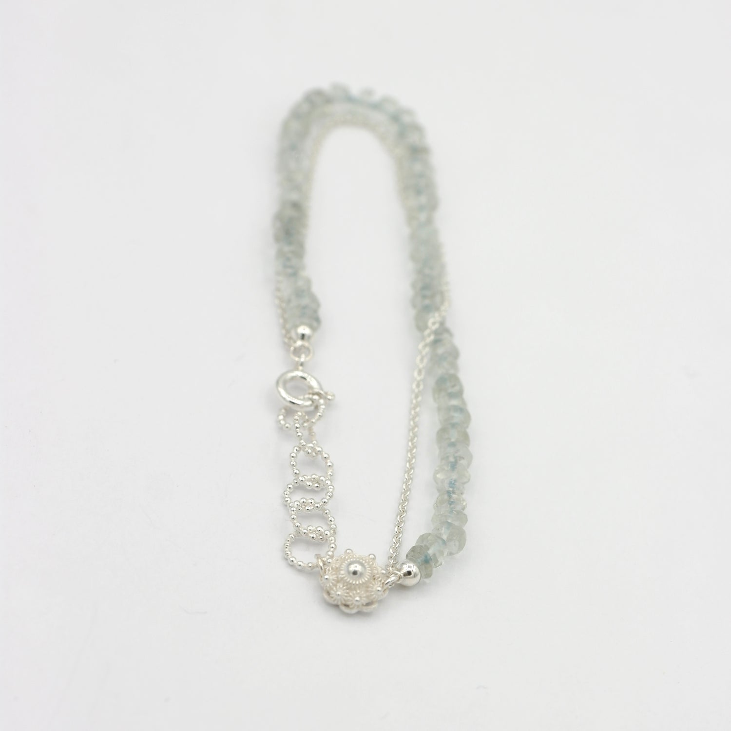 Zeeland knot bracelet with green amethyst