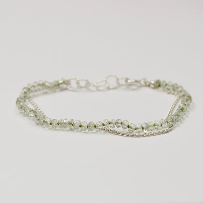 Armband mit Rubin und Silber