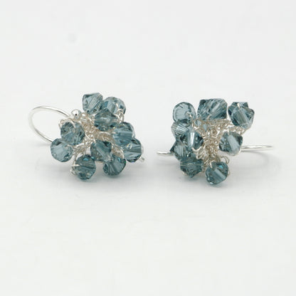 Swarovski earrings jeans blue o12zi