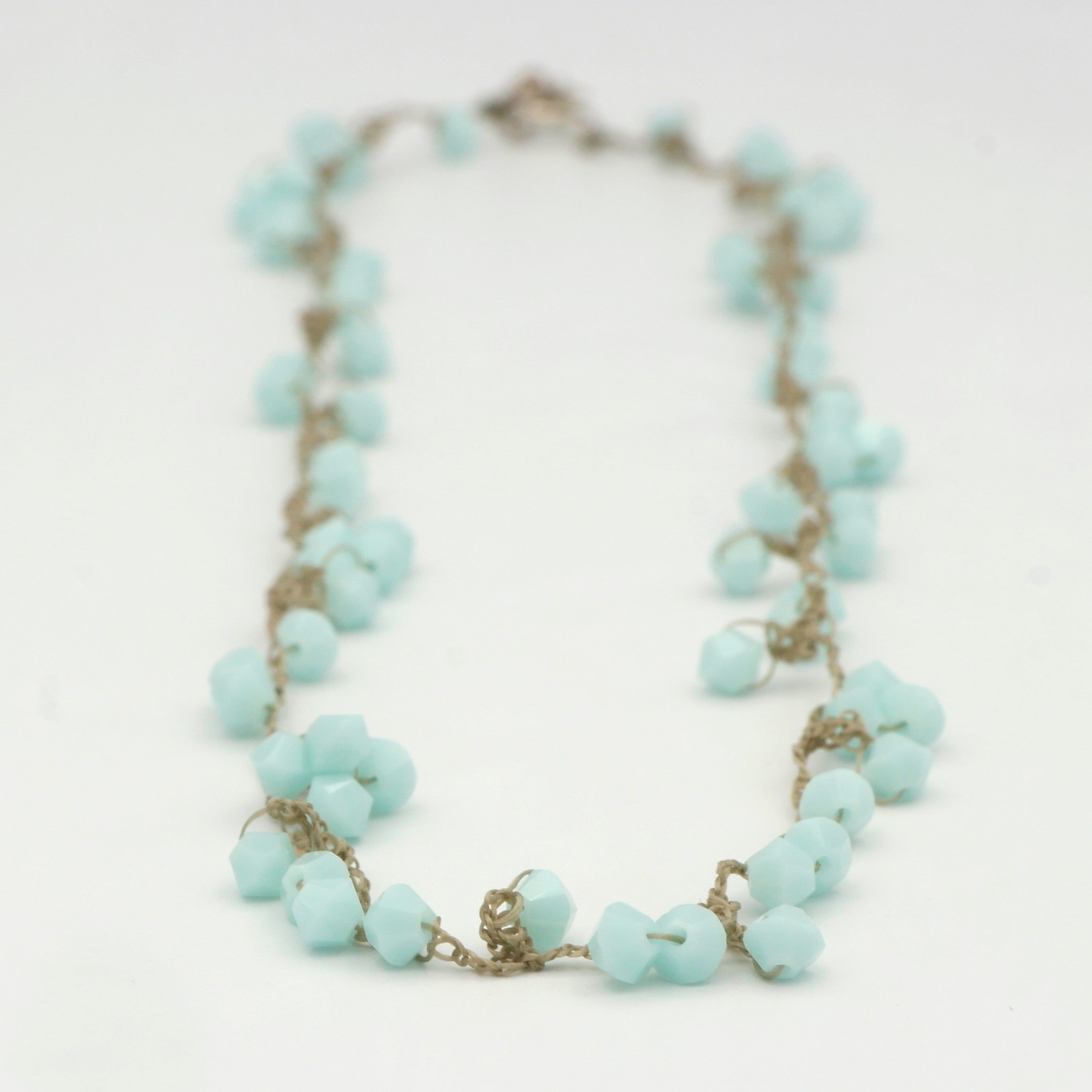 swarovski ketting turquoise - Hester Zagt