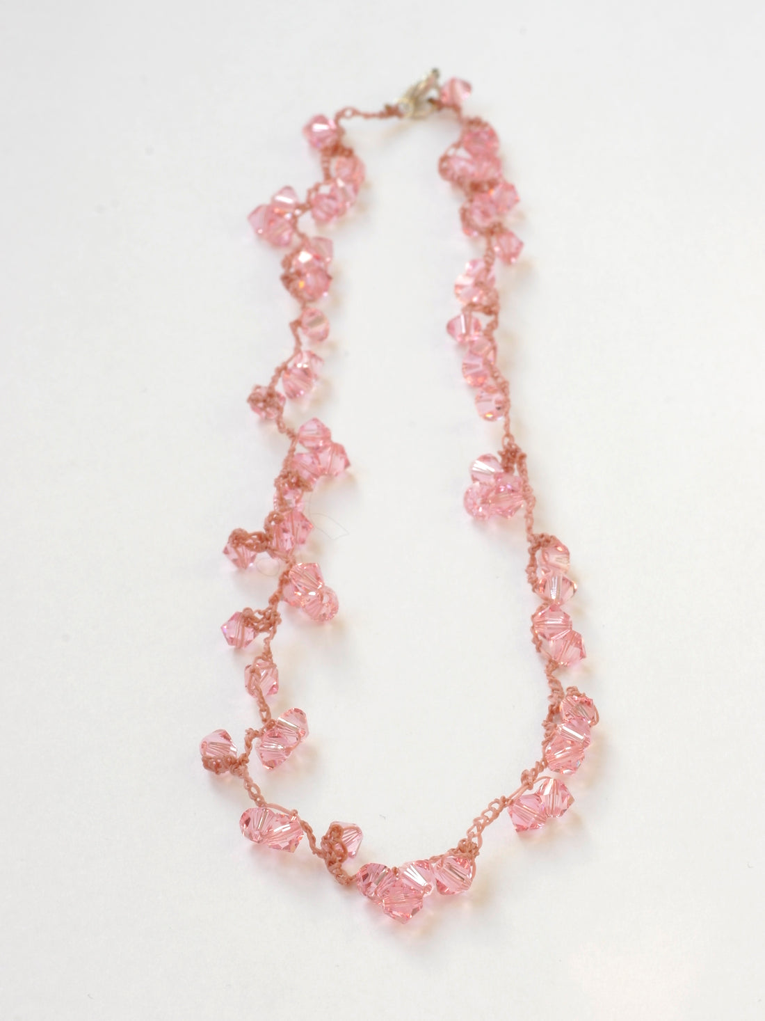 Swarovski necklace soft pink s55